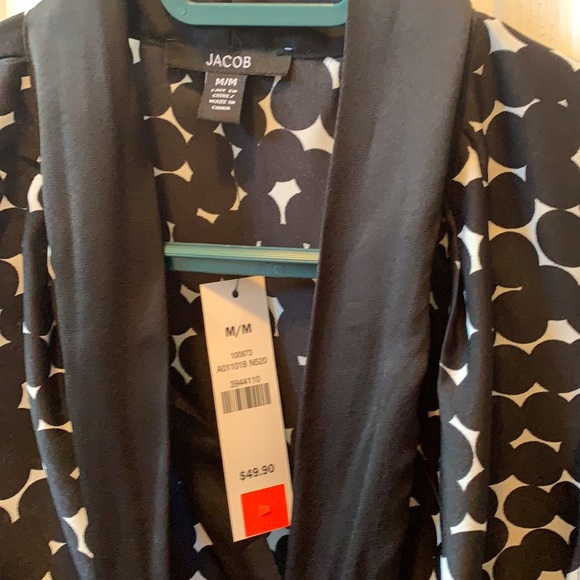 Jacob black and white polk-a-dot top. Medium. NWT - Picture 2 of 5